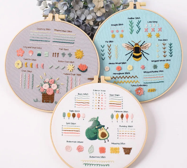 CraftHoop 3 Sets Beginner's Stitch Kit