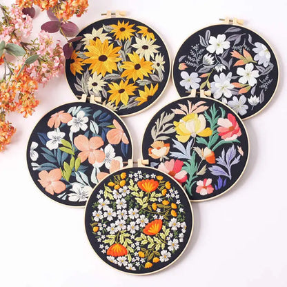 CraftHoop Botanical Glow Embroidery Kit