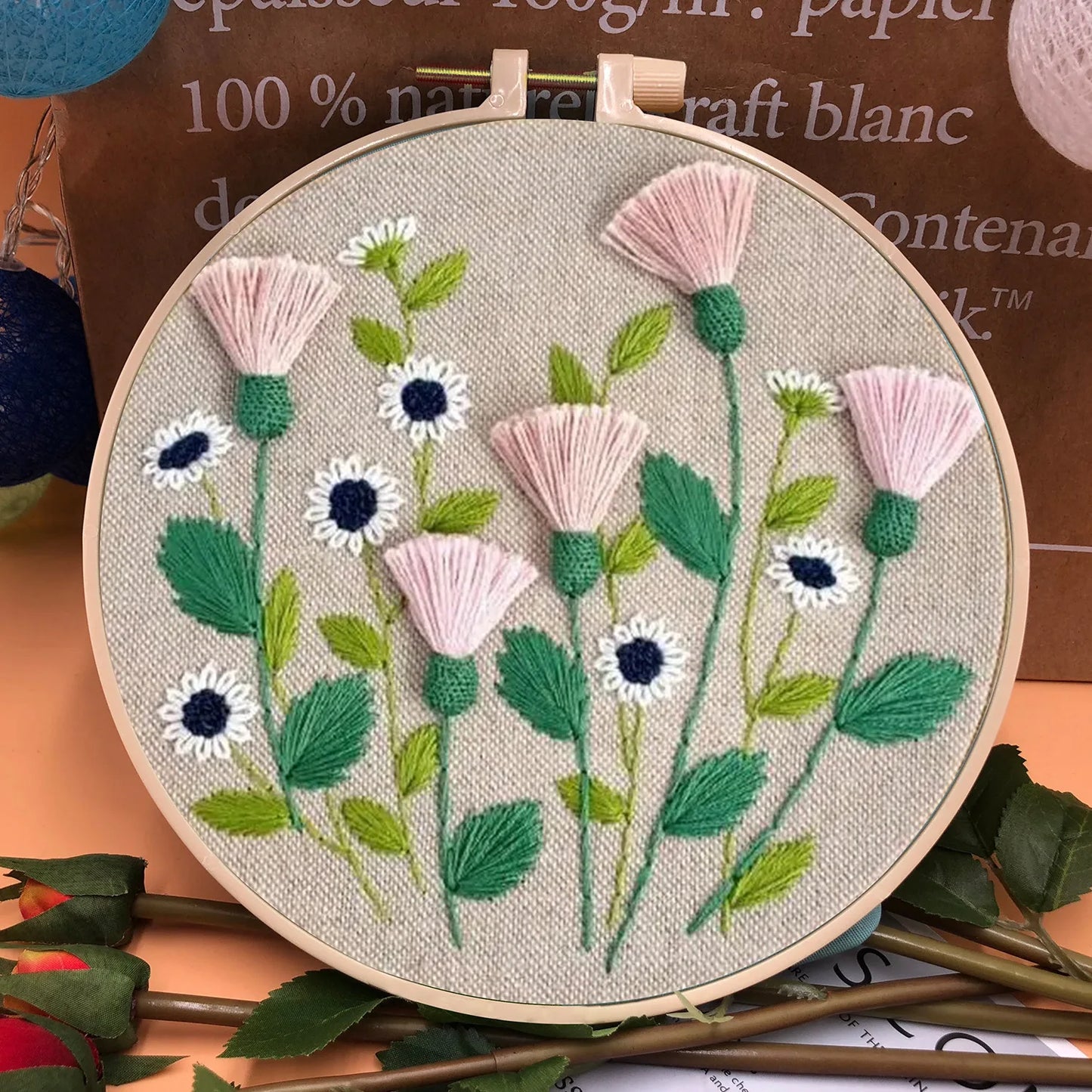 CraftHoop 3D Blossom Embroidery Kit