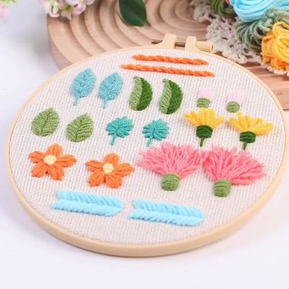 CraftHoop 3-Set Punch Needle Starter Kit for Beginners