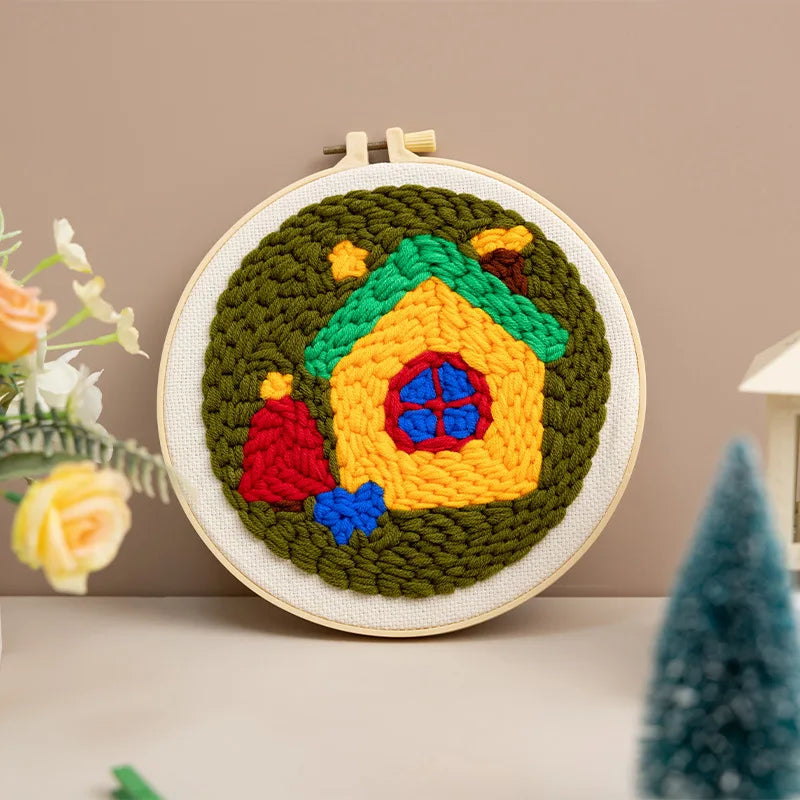 CraftHoop Christmas Cheer Punch Needle Kit