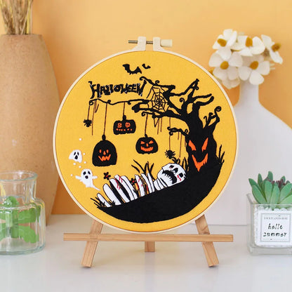 CraftHoop Halloween Magic Embroidery Kit