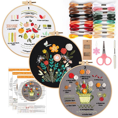 CraftHoop Fruit & Floral Beginner Stitch Kit