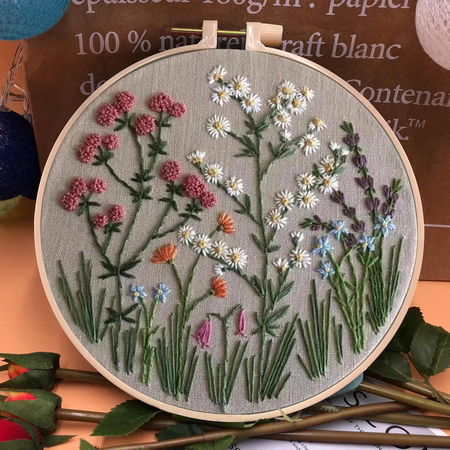 CraftHoop 3D Blossom Embroidery Kit