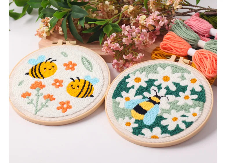 CraftHoop Buzz & Bloom Punch Needle Kit