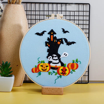 CraftHoop Haunted Fun Halloween Embroidery Kit