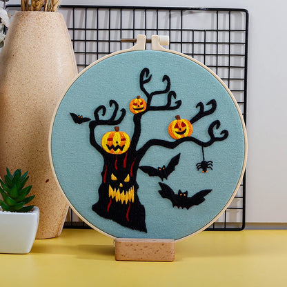 CraftHoop Haunted Fun Halloween Embroidery Kit