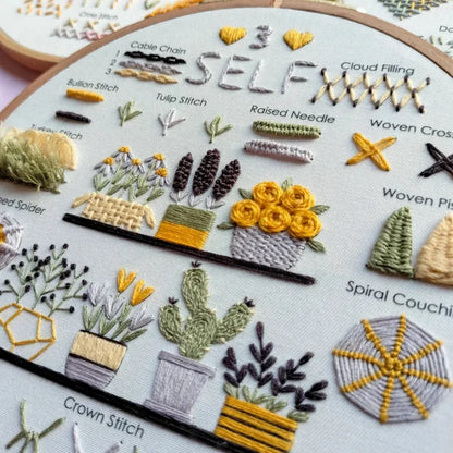 CraftHoop 'Love Yourself' Beginner Stitch Set