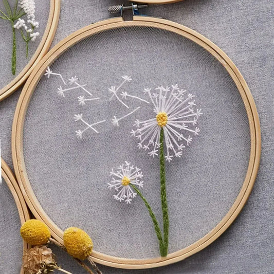 CraftHoop Floral Transparency Embroidery Kit