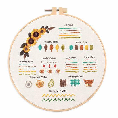 CraftHoop 4-Piece Guided Stitch Learning Set