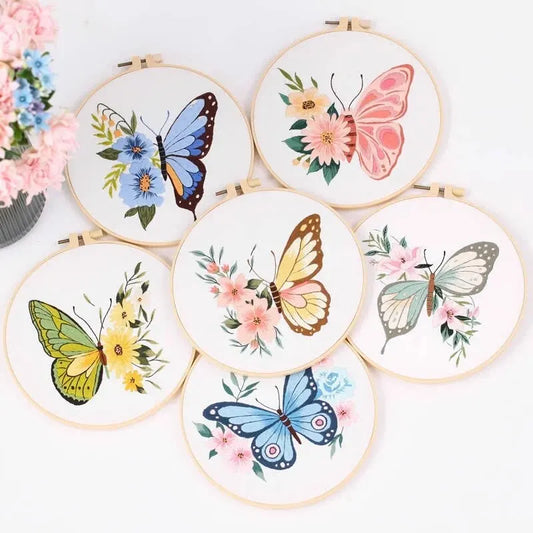 CraftHoop Butterfly Embroidery Kit