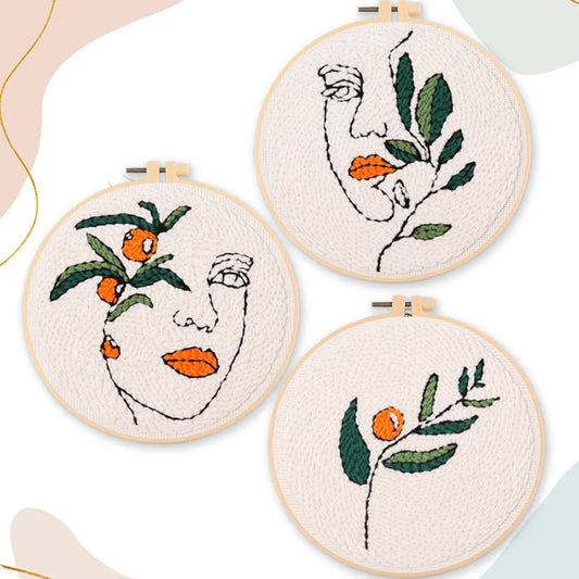CraftHoop Botanical Muse Punch Needle Kit