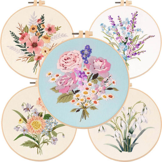 CraftHoop Blossom Collection Embroidery Kit