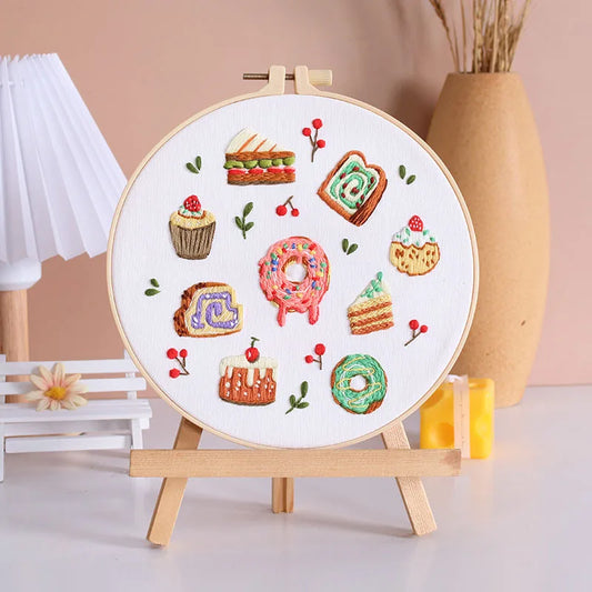 CraftHoop Food Art Embroidery Kit