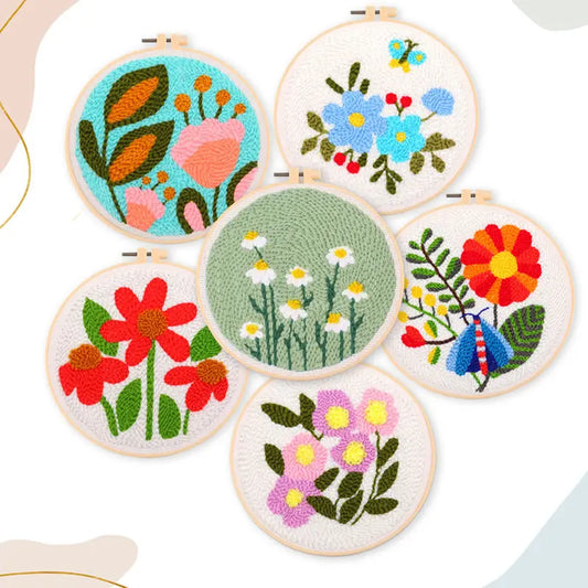 CraftHoop Garden Glow Punch Needle Kit