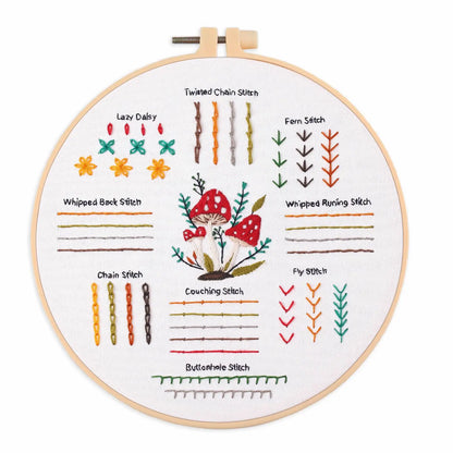 CraftHoop 4-Piece Guided Stitch Learning Set