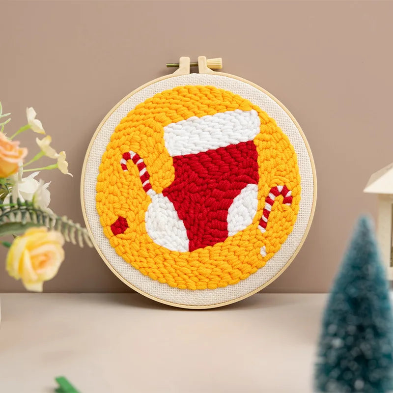 CraftHoop Christmas Cheer Punch Needle Kit