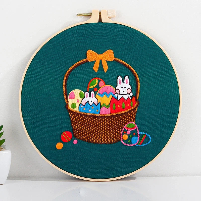 CraftHoop Easter Blooms Embroidery Kit