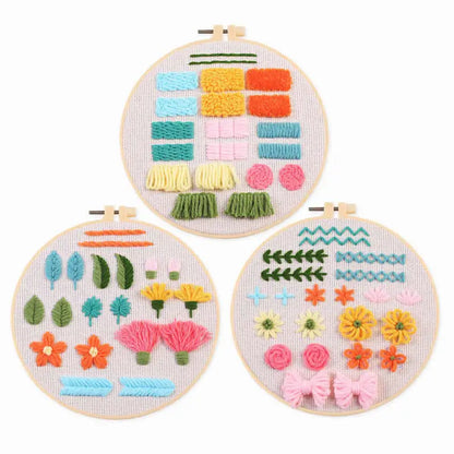 CraftHoop 3-Set Punch Needle Starter Kit for Beginners