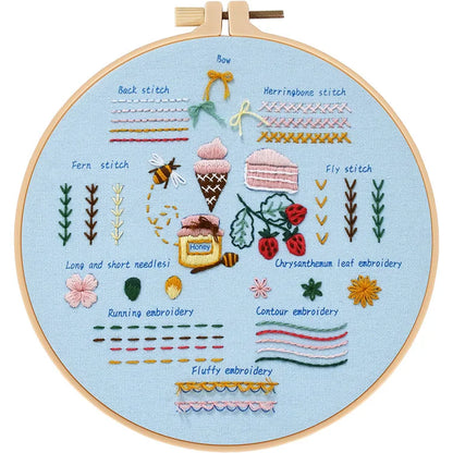 CraftHoop Learn-to-Stitch Embroidery Kit