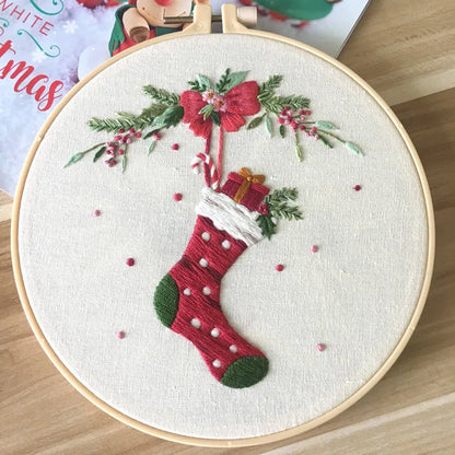 CraftHoop Christmas Charm Embroidery Kit