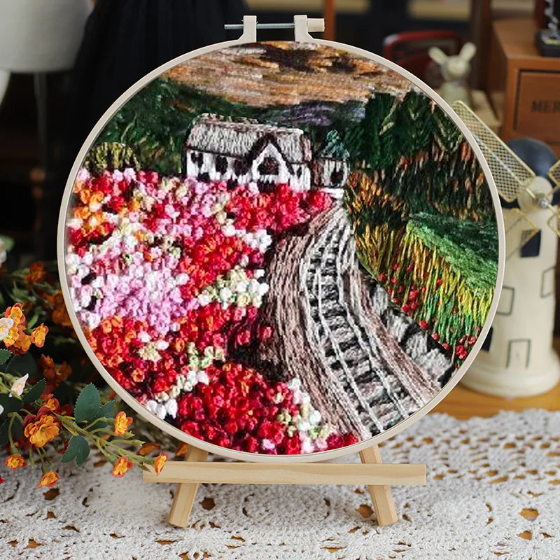 CraftHoop Landscape Embroidery Kit