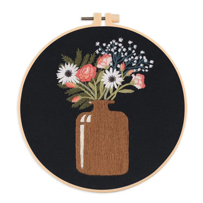 CraftHoop Garden Jars Embroidery Kit