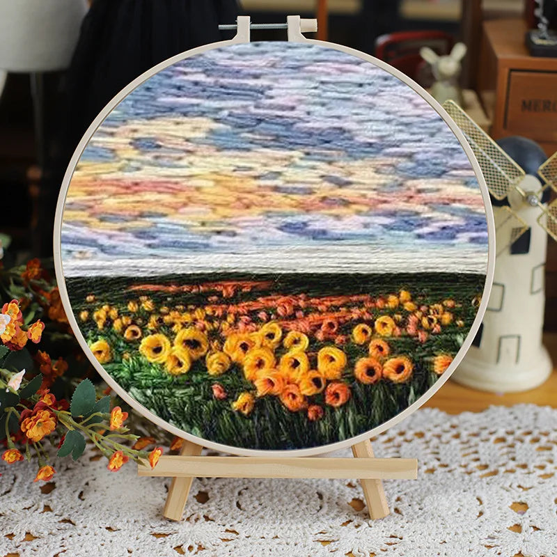 CraftHoop Landscape Embroidery Kit