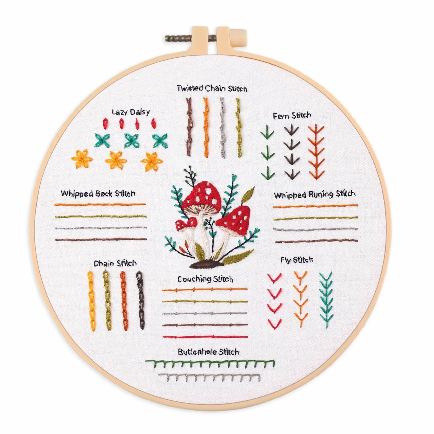 CraftHoop 4-Piece Guided Stitch Learning Set
