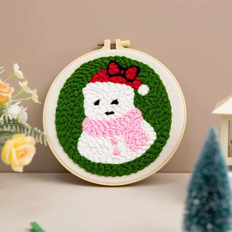 CraftHoop Christmas Cheer Punch Needle Kit
