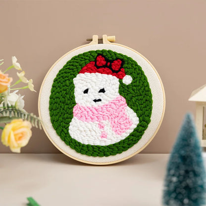 CraftHoop Christmas Cheer Punch Needle Kit