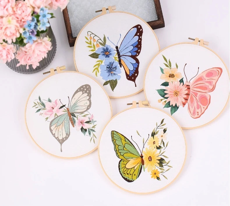 CraftHoop Butterfly Embroidery Kit