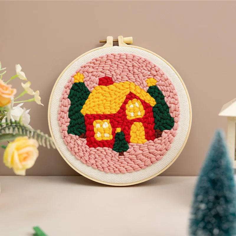 CraftHoop Christmas Cheer Punch Needle Kit