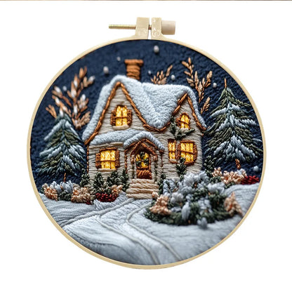 CraftHoop Winter Snowland Embroidery Kit