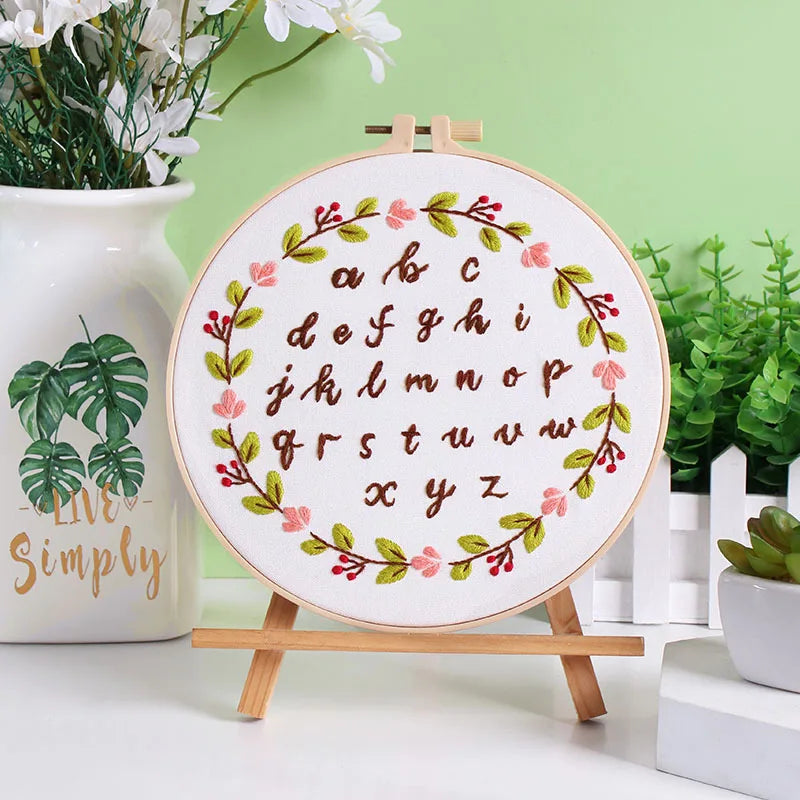 CraftHoop Beginner's Alphabet Embroidery Kit