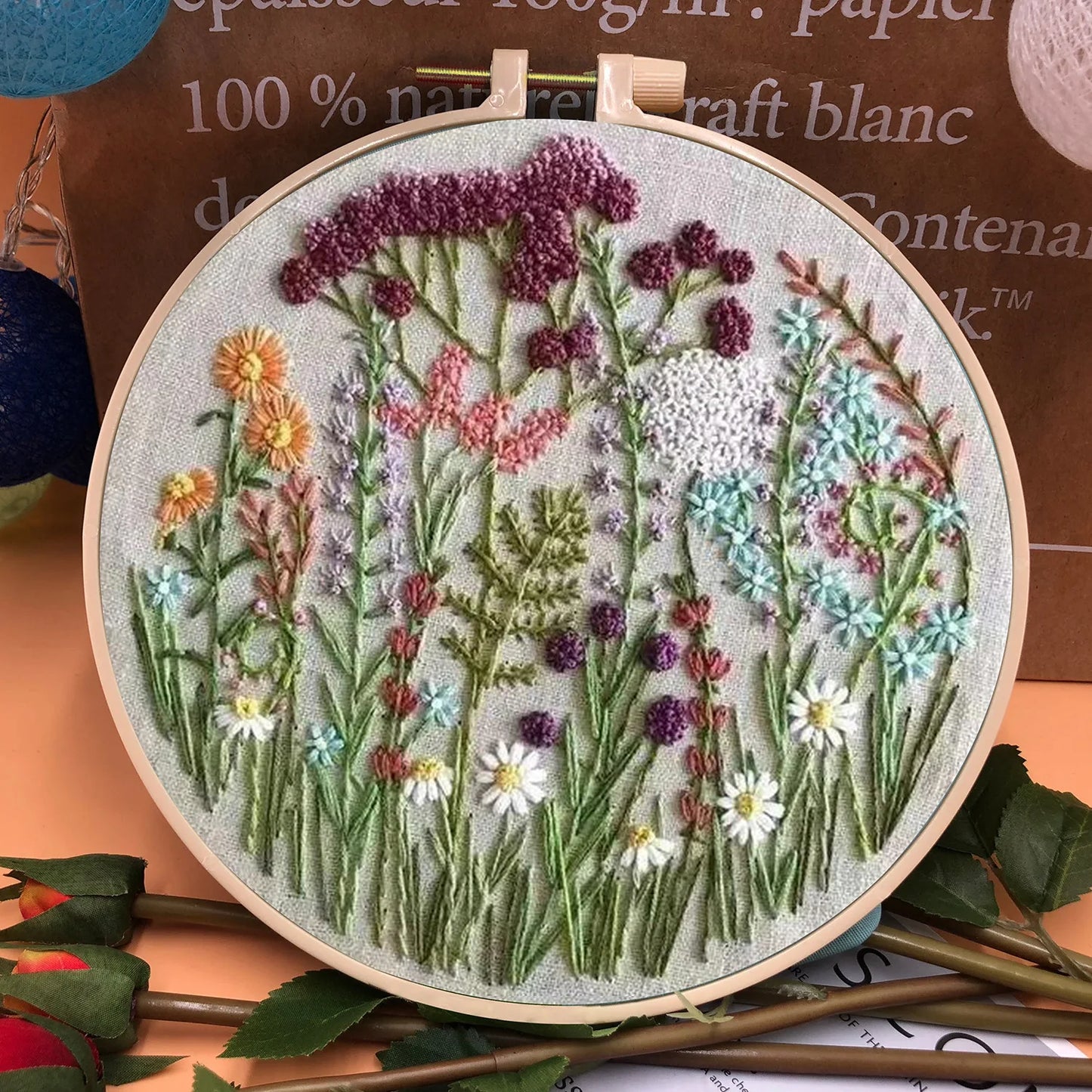 CraftHoop 3D Blossom Embroidery Kit