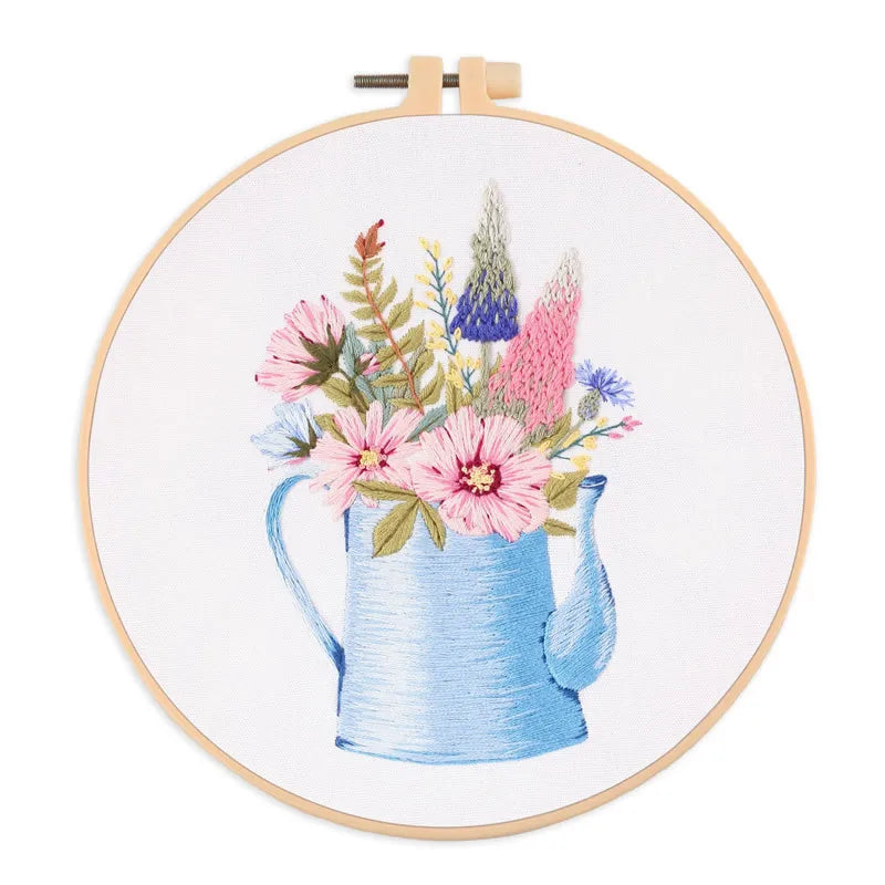 CraftHoop Garden Jars Embroidery Kit