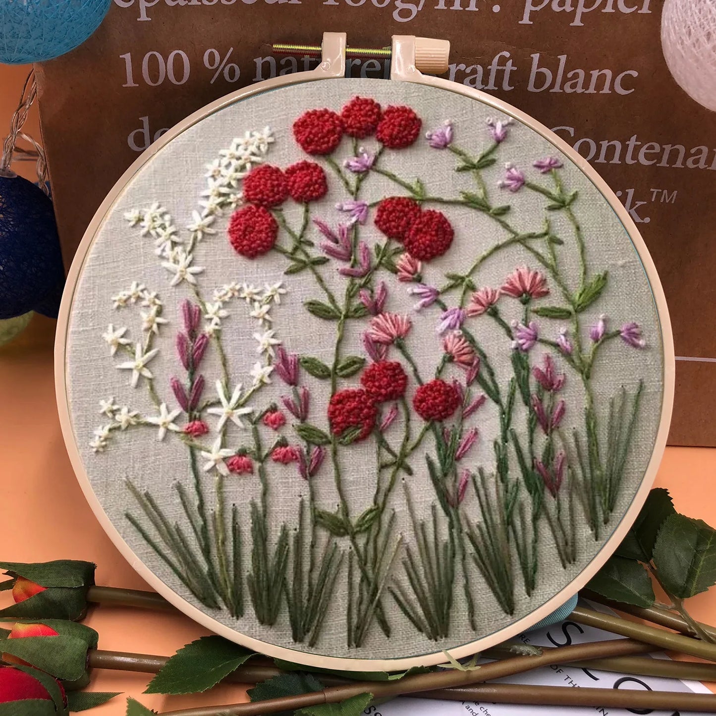 CraftHoop 3D Blossom Embroidery Kit