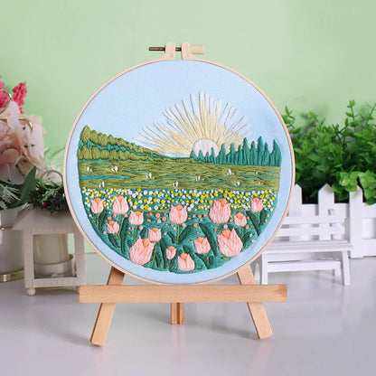 CraftHoop Dreamy Fields Embroidery Kit