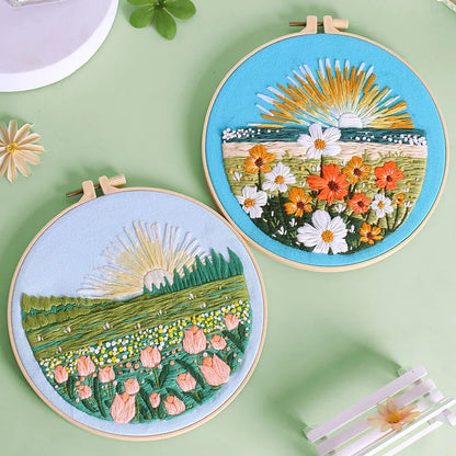 CraftHoop Dreamy Fields Embroidery Kit