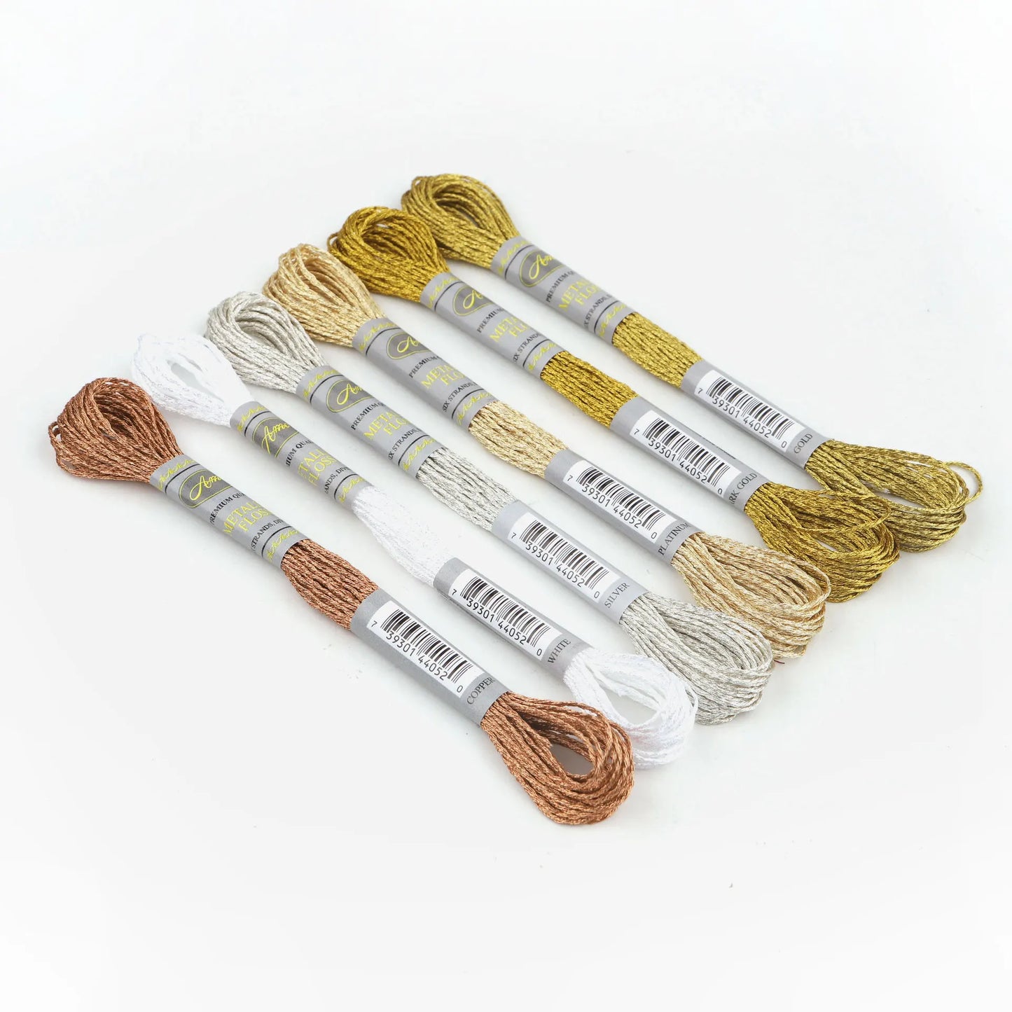 CraftHoop 12-Color Metallic Thread Bundle