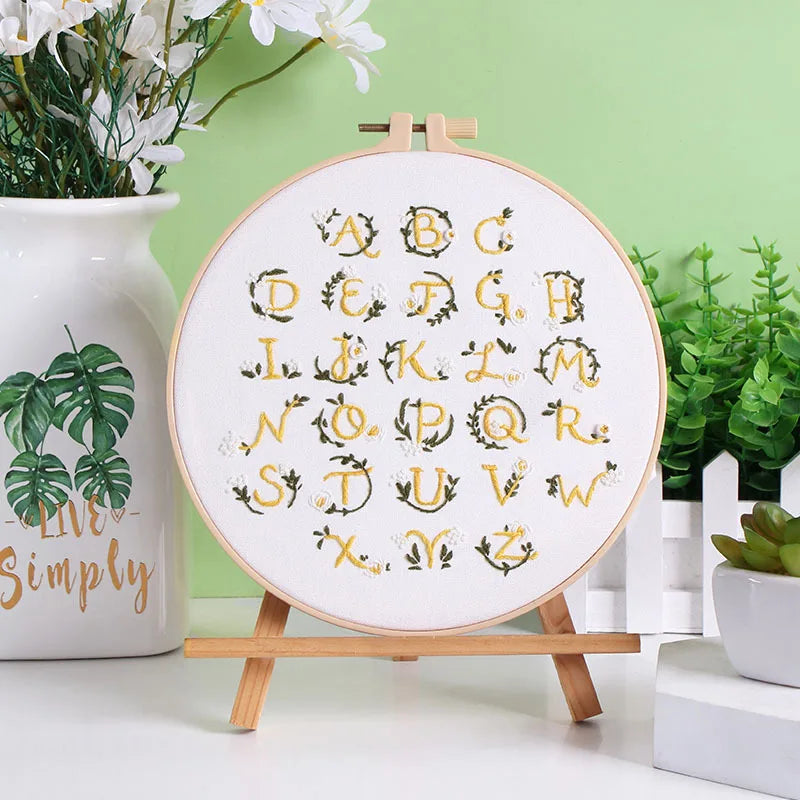 CraftHoop Beginner's Alphabet Embroidery Kit