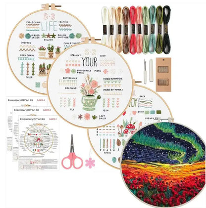 CraftHoop Beginner’s 3-Piece Embroidery Starter Kit