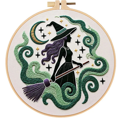 CraftHoop Enchanted Witches Embroidery Kit