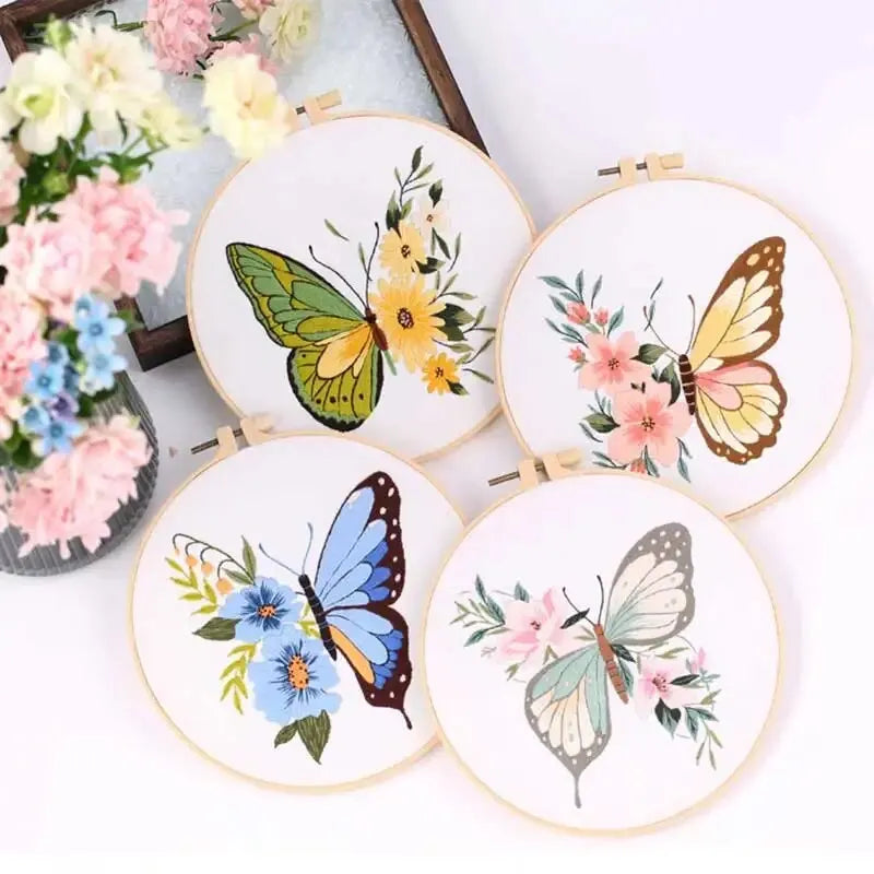 CraftHoop Butterfly Embroidery Kit