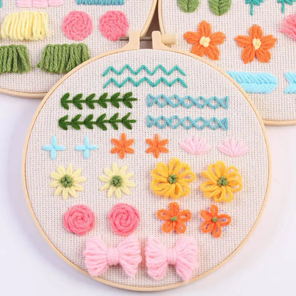 CraftHoop 3-Set Punch Needle Starter Kit for Beginners