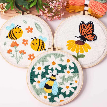 CraftHoop Buzz & Bloom Punch Needle Kit