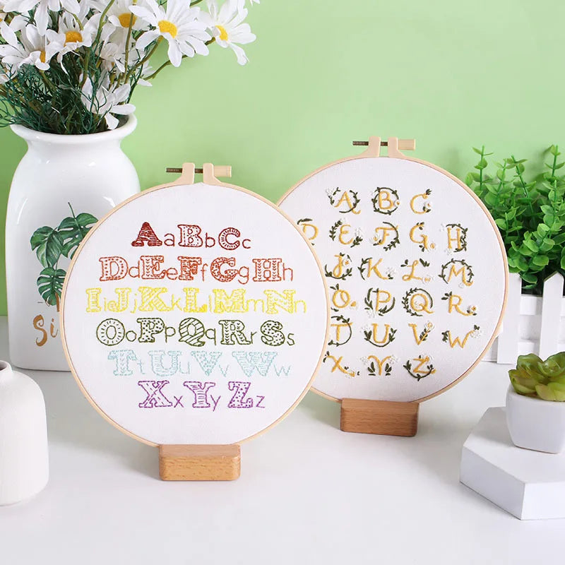 CraftHoop Beginner's Alphabet Embroidery Kit