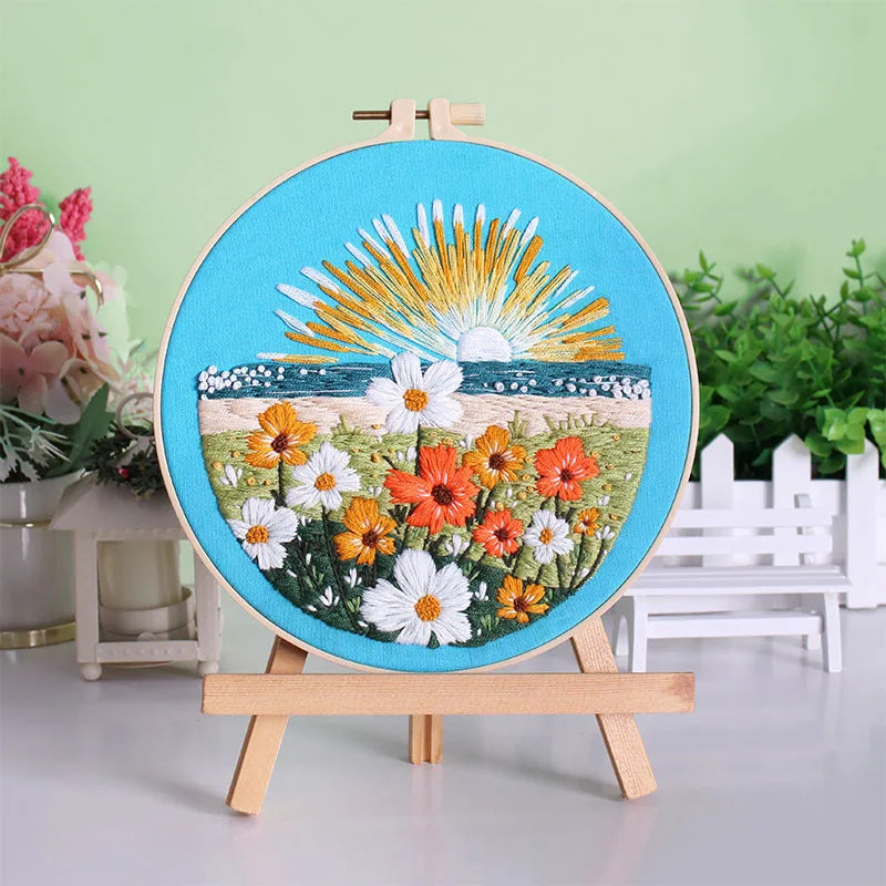 CraftHoop Dreamy Fields Embroidery Kit