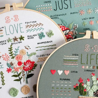 CraftHoop 3-Piece Learn & Stitch Kit